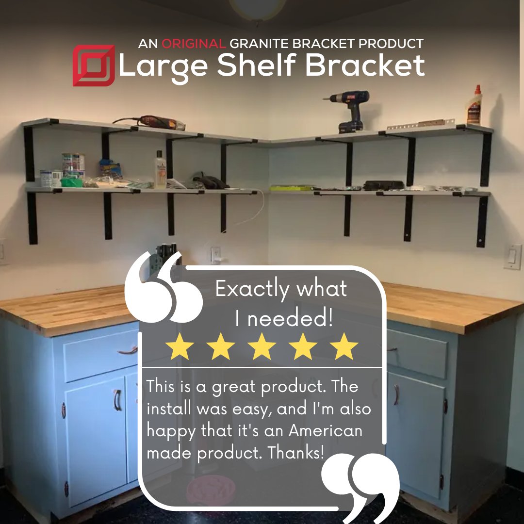GraniteBracket's tweet photo. Looking for custom brackets that will surpass your expectations? Whether you're planning a home renovation or need reliable support for your countertops, shelves, or other structures, The Original Granite Bracket is the answer. 🏡🔩 https://t.co/ySuX3SWhQe
