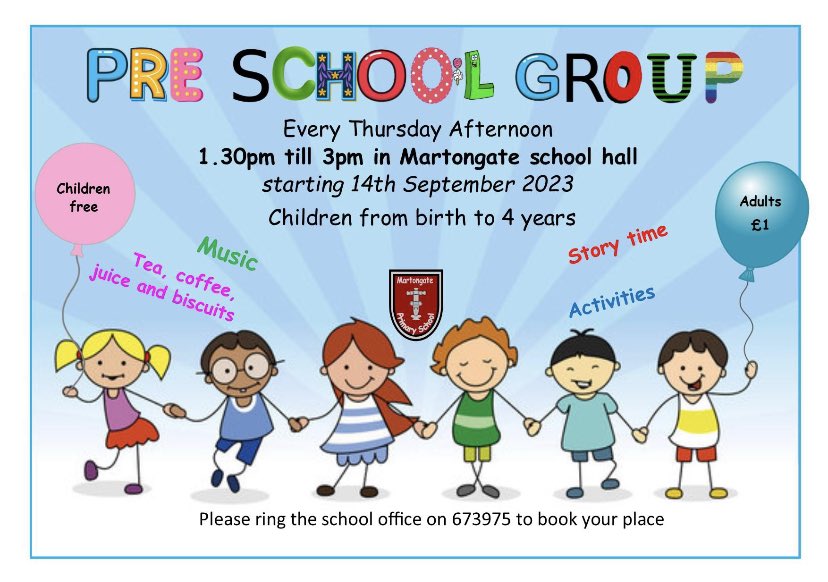 We have an exciting new group starting in September for parents and children aged 4 and under. #EYFS #Bridlington