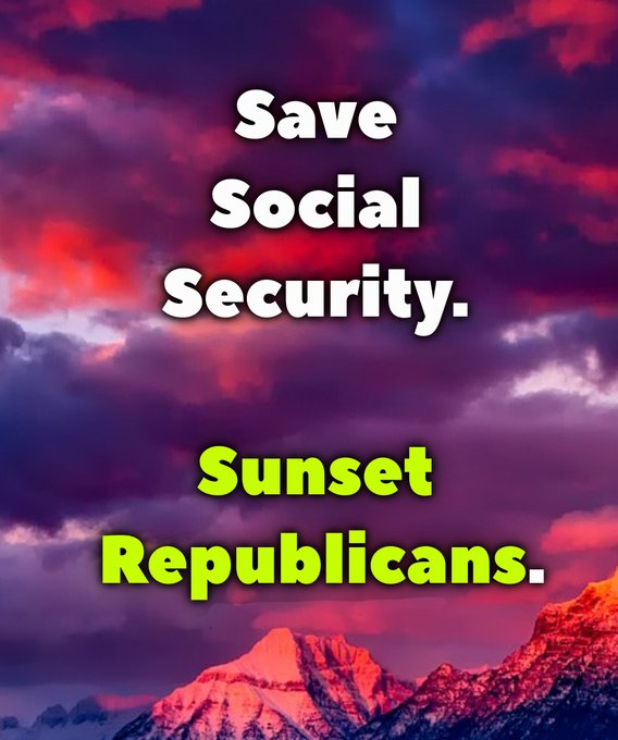 The GOP is bound and determined to gut Social Security and Medicare. We must vote the GOP out and put in Democrats who will protect our rights. Retweet. #resisters #resistance #bluewave2024 #BlueCrew