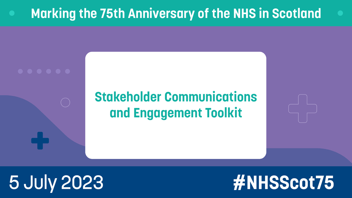 5 July 2023 marks the 75th Anniversary of the NHS in Scotland. To help mark #NHSScot75 we’ve developed a Stakeholder Communications and Engagement Toolkit with ideas for partners and stakeholder to get involved nhsscotlandevents.com/75th-anniversa…