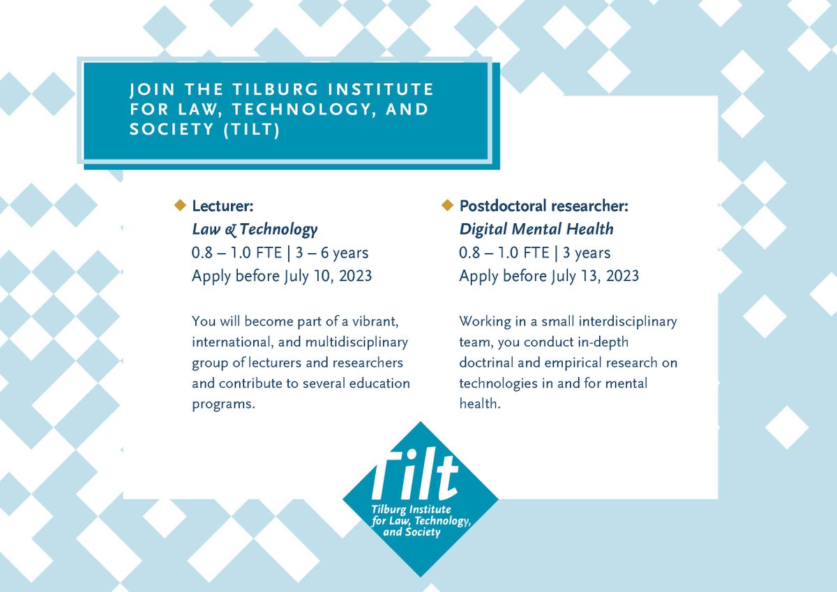 Tilburg Institute for Law, Technology, and Society tweet media