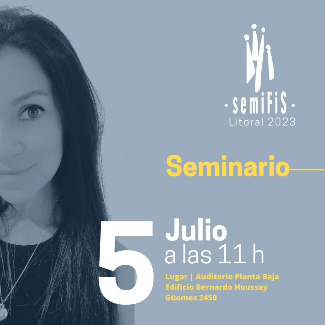 ifislitoral's tweet photo. Se invita a la comunidad académica a participar del seminario a cargo de la Dra. Sindy Julieth Rodríguez Sotelo, becaria posdoctoral de IFIS.

Fecha | Miércoles 5 de julio del 2023
Lugar | Sala Auditorio del Edificio Bernardo Houssay (Güemes 3450)
Hora | 11 horas

¡Los esperamos! https://t.co/WdvB5Pypts