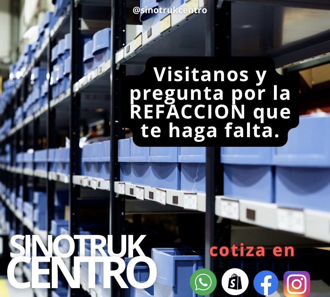 sinotrukcentro's tweet photo. Sinotrukeros somos multimarca 😎

Cotiza hoy mismo:

Tel. (56) 3457-7168 

🔥Conoce nuestra tienda en línea 👇🏼👇🏼 

https://t.co/MY0AtIpKzS #sinotrukcentro #refacciones #sitrak #WIX #WixFilters #refacciones https://t.co/J3GlkiMPHY