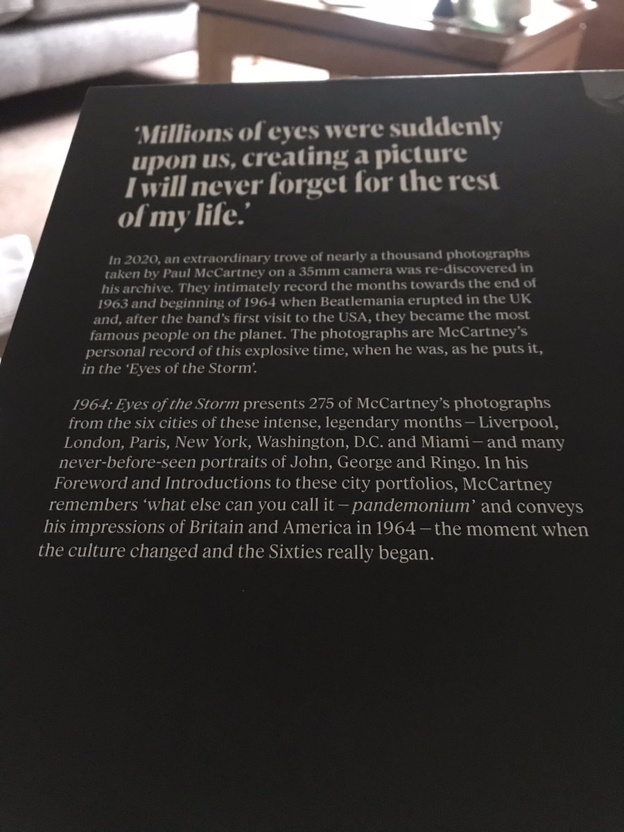 #Hubby bought me this book today #PaulMcCartney 1964 #EyesOfTheStorm #beautiful book #BeautifulPhotos #Beatles