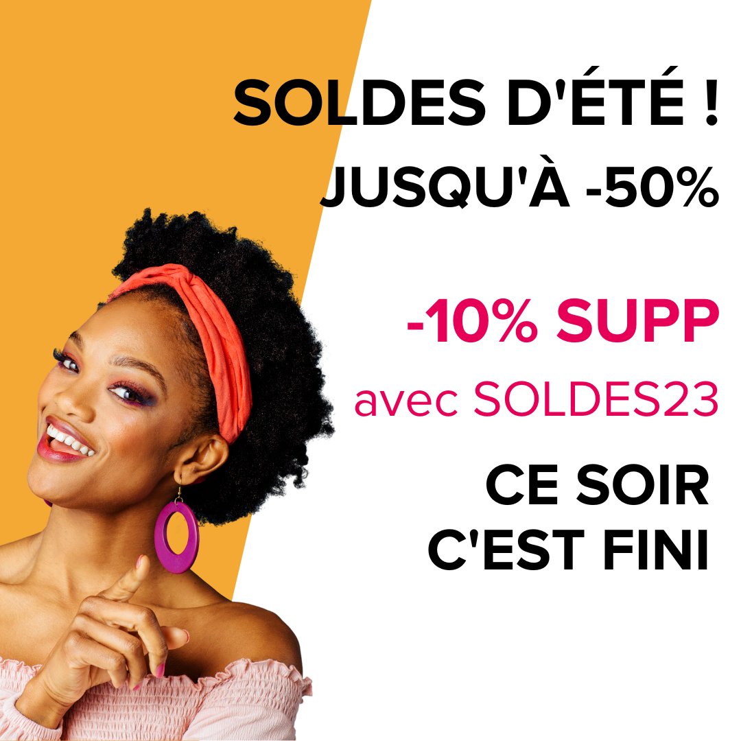 Plus que quelques heures pour profiter de -10% supplémentaires sur toute votre commande avec le code SOLDES23 ! Valable dès 69€ d'achats.

Cliquez ici pour en profiter et compléter votre routine beauté  : diouda.fr/pages/beaute-p…