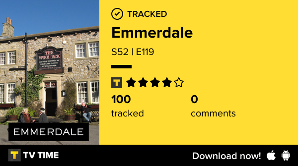 Sarah_L_King's tweet photo. I've just watched episode S52 | E119 of Emmerdale! https://t.co/Ox8ImRiSED #tvtime https://t.co/CkaOFxvJjE