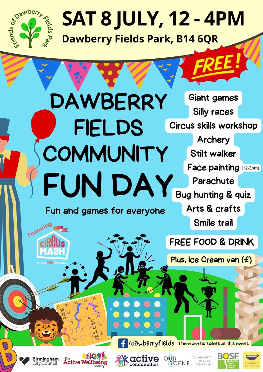 We are on countdown.... #dawberryfields #dawberryfieldscommunityfunday #southbirmingham #kingsheath #funforall #communityevent