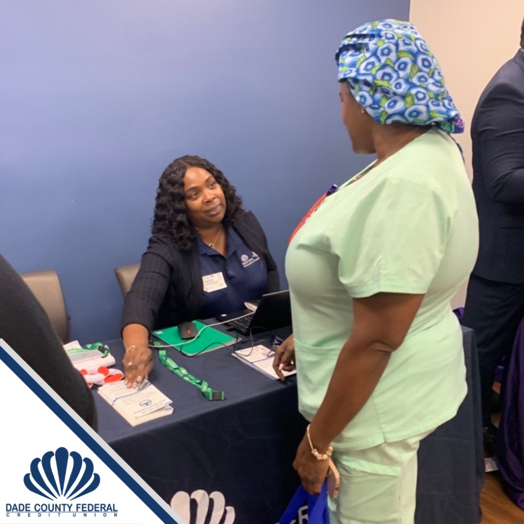 DCFCU's tweet photo. It was a pleasure attending @JacksonHealth Financial Wellness Fair this week. On our final visit this week, Evelyn, our Business Development Specialist had the pleasure of catching up with Michelle & Eva from Jackson North Campus.
#dcfcu #finlit #ourcounty https://t.co/VC7B5hFYEF