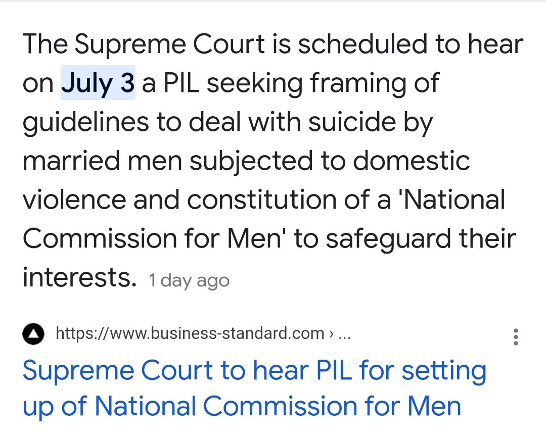 realsiff's tweet photo. This PIL is about giving some protection to male victims of domestic violence, if not 100% protection under the law.

Let's see how Supreme Court will interpret preamble of Constitution. https://t.co/6OKqeURZ92