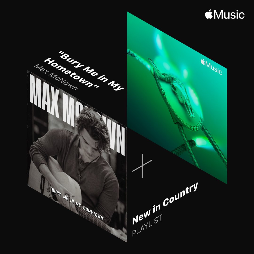 Max McNown's new single "Bury Me In My Hometown" is out now and featured on @applemusic's "New In Country"! 

Listen here: apple.co/2L7juAD