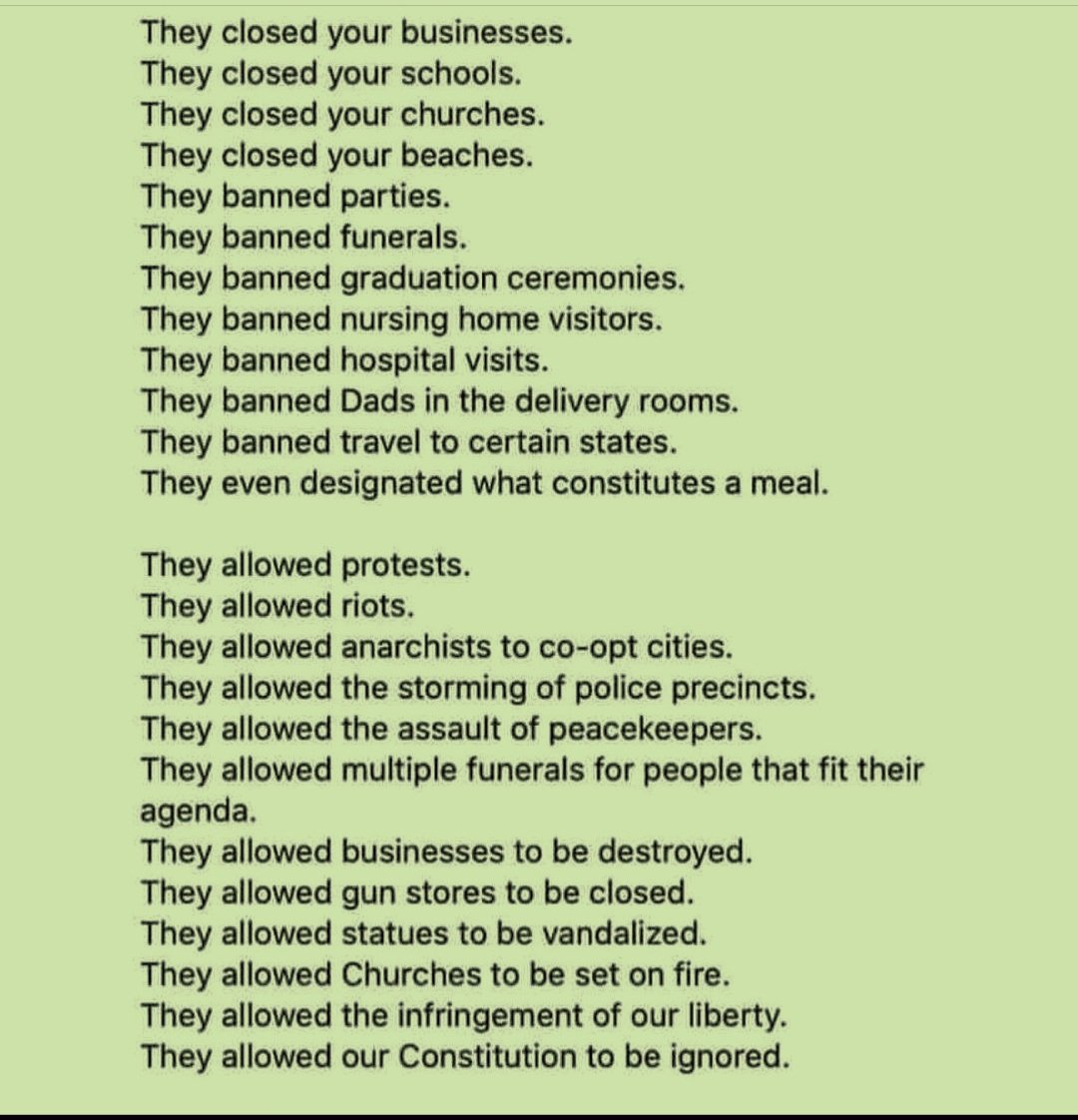 DawnsMission's tweet image. They did this to us in the name of Covid. We must never allow them to do it again.