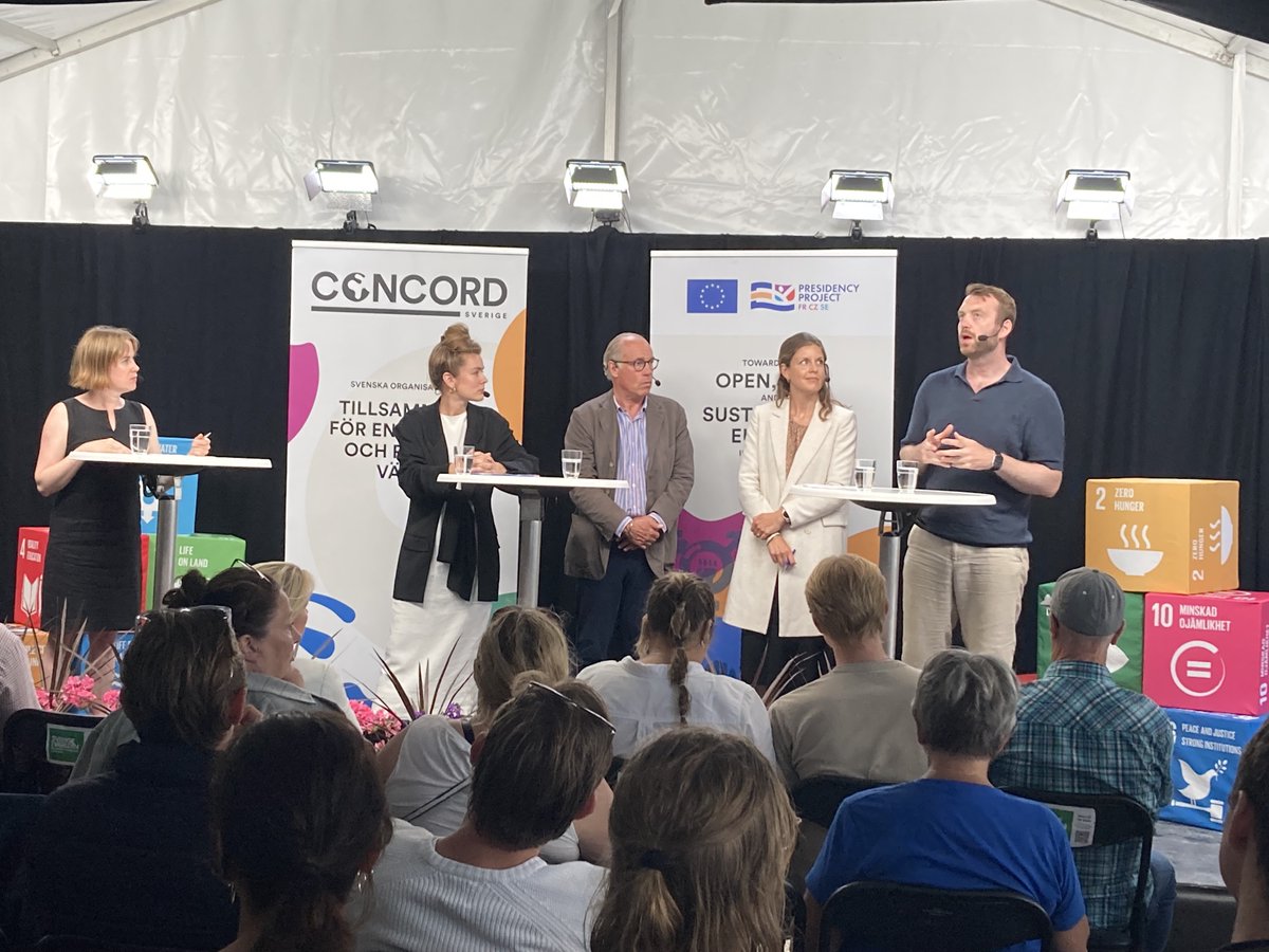 concordswe's tweet photo. "EU har en särskild representant för #mänskligarättigheter men ingen för jämställdhet. Sverige som ju haft en särskild ambassadör för #feministiskutrikespolitik skulle kunna driva på för det i EU."/@louisebeng #almedalen2023 #Together4Dev https://t.co/zKPovIqx88