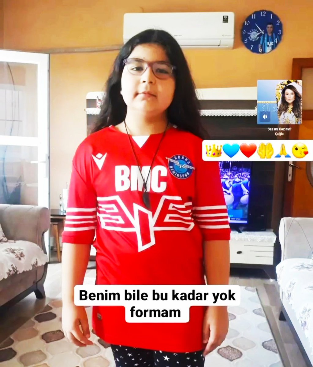 Adana'nın mavisi mavi aşkım kızım benim maç olmadığı zaman bile formasıyla geziyor @AdsKulubu 🤲🤲🤲