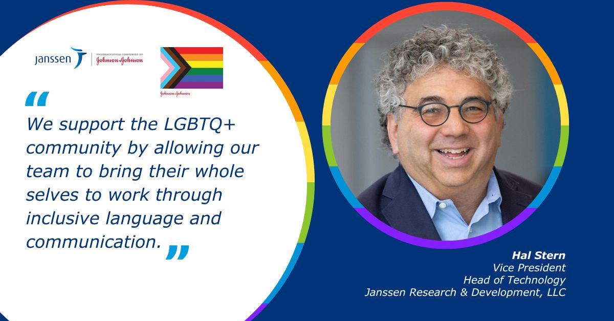JNJInnovMed's tweet photo. We believe everyone should be valued and protected, regardless of their sexuality and gender identity. Here are examples of how Janssen leaders  show their commitment to supporting the LGBTQ+ community all year round. #Pride2023 #Pride https://t.co/lWmHXQeVg6