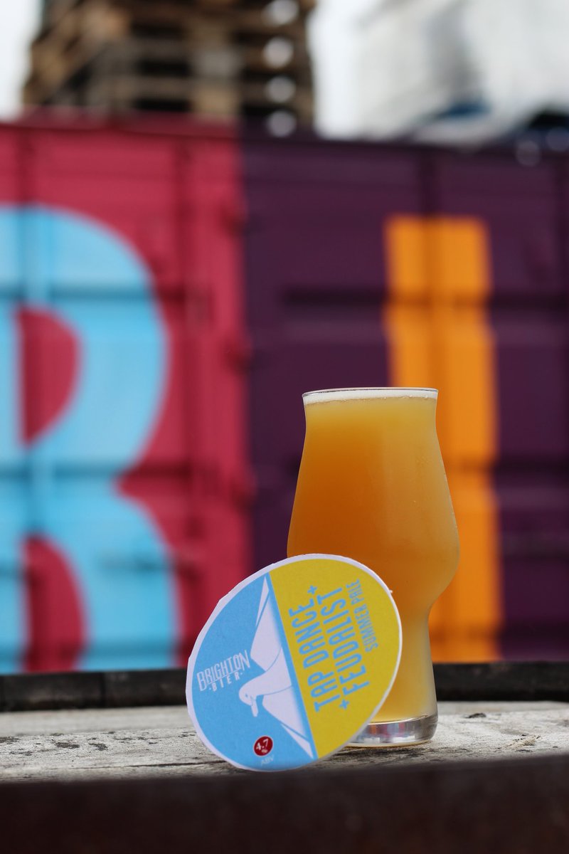 Fresh out the Tank is the 'Tap Dance Feudalist' 👯 Easy drinking summer pale. Azacca, Mosaic and Galaxy provide dank tropical, ripe fruit, and citrus vibes on top of a 100% Maris Otter base Available at the Brewery tonight! Open from 5pm! #Brighton