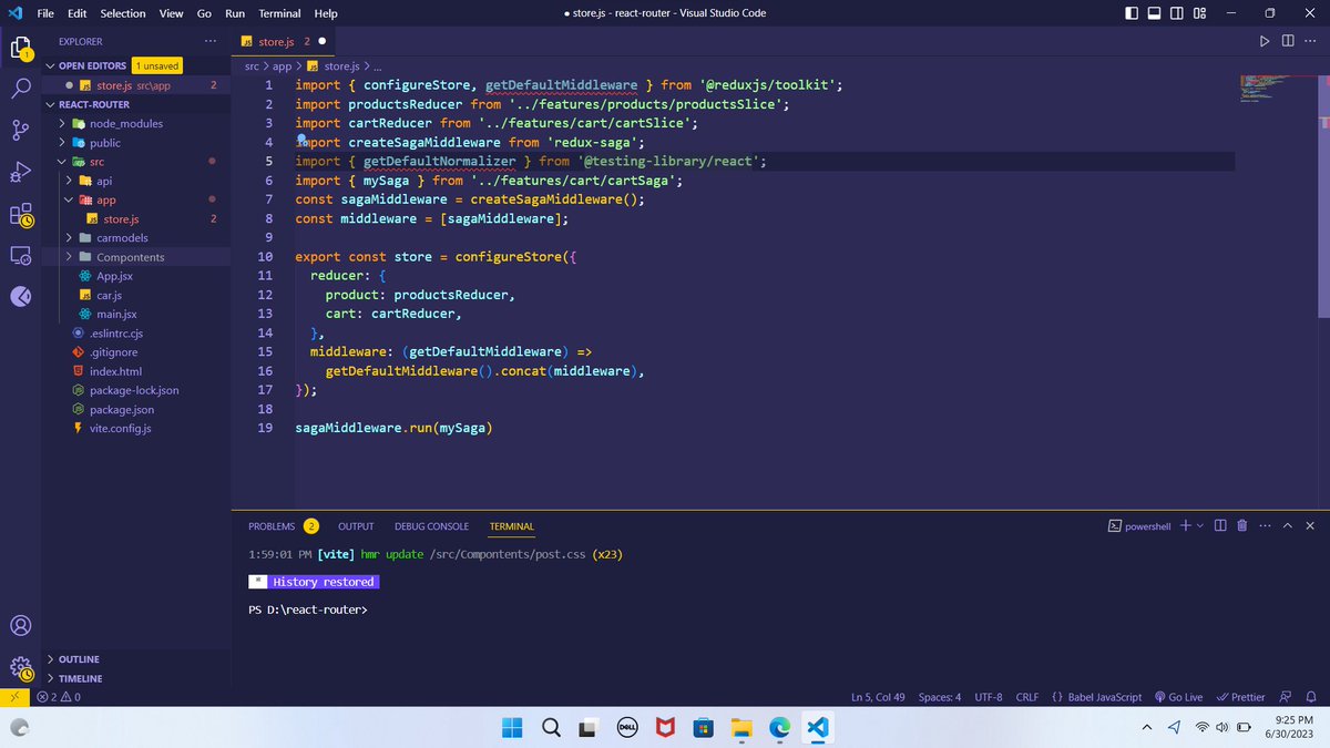 NirmalN87366366's tweet photo. Day 30
Today I explore the basic of redux saga. It is a redux middleware library, that is designed to make handling side effects redux app nice and simple. It achieves this by leveraging an ES6 feature called Generators.
#LearningWithLeapfrog #60DaysOfLearning2023 #LSPPD29 https://t.co/uF4VetMsmm