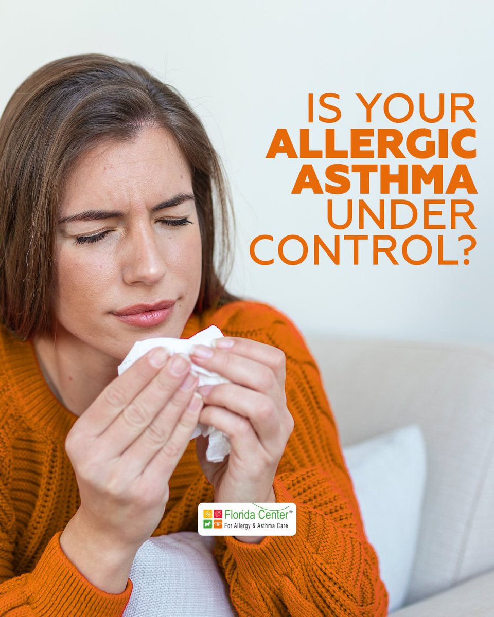 Do you wonder if you have allergic asthma? 🤔😷 Uncontrolled or misdiagnosed allergic asthma can take its toll on your quality of life. Don't hesitate and request an appoinment today at any of our 19 convenient locations.📲