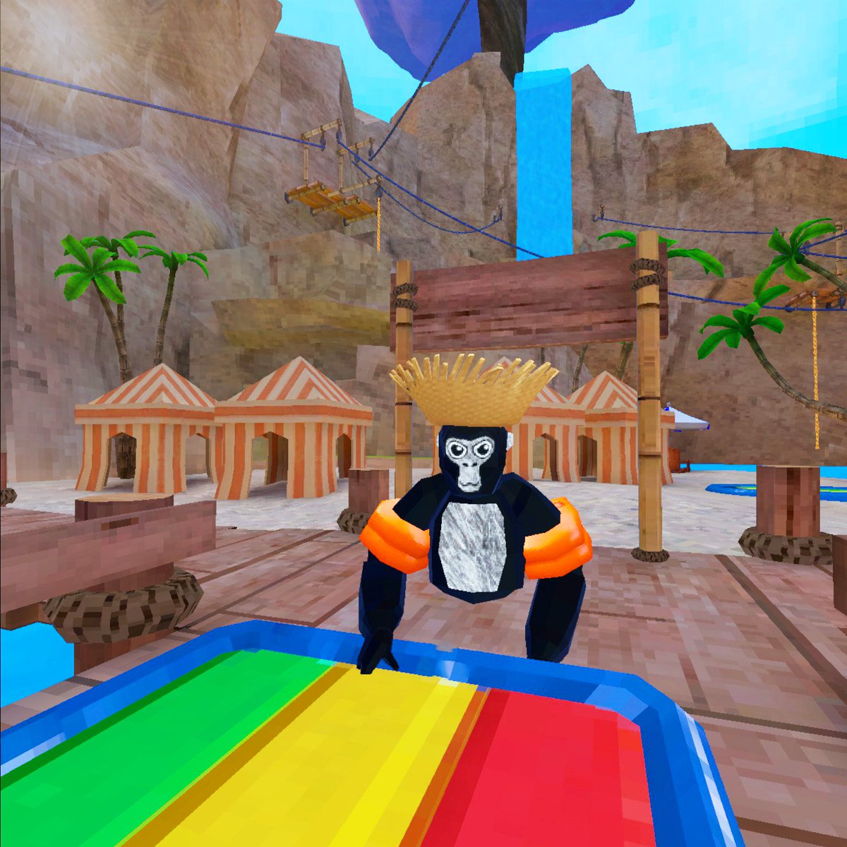 GorillaTagVR's tweet photo. The monkes are ready for fun under the sun ☀️ https://t.co/I3hbN01YTb