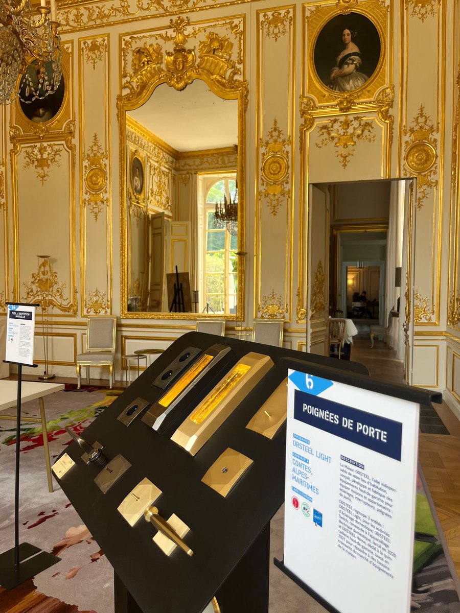 Maison Orsteel et ses  produits de très haute technologie et d’innovation dans un raffinement qui n’a rien à envier au salons  de l’Elysée où  à la demande du Président Macron ils sont exposés ce jour.
