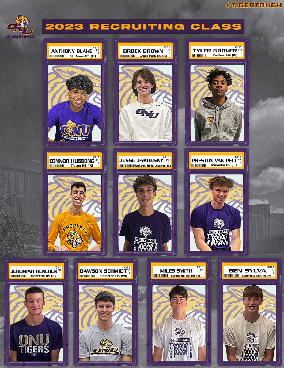 ONUHoops's tweet photo. WELCOME our 2️⃣0️⃣2️⃣3️⃣ recruiting class!

🟡🟣🏀🐯 #TiGERTOUGH https://t.co/Mfks9T4dJ1