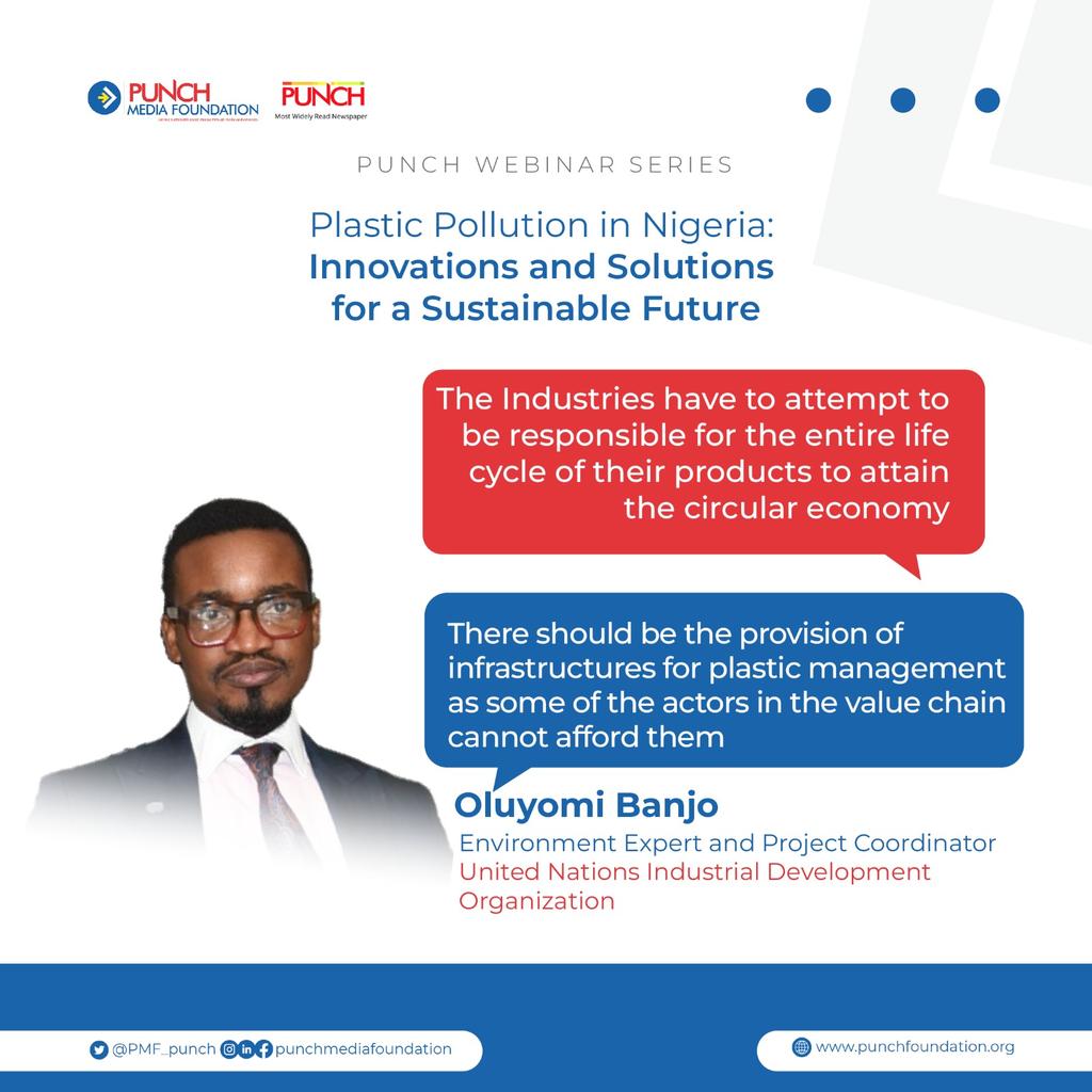 INSIGHTS FROM THE PUNCH WEBINAR SERIES...

#BeatPlasticPollution

📍Change begins with us! 🌍✨

📍Together, we have the power to turn the tide. 🌊🌏💪

📍What will you begin to do differently? 🔄🌱🌍

#punchwebinarseries 
#punchmediafoundation 
#punchnewspapers