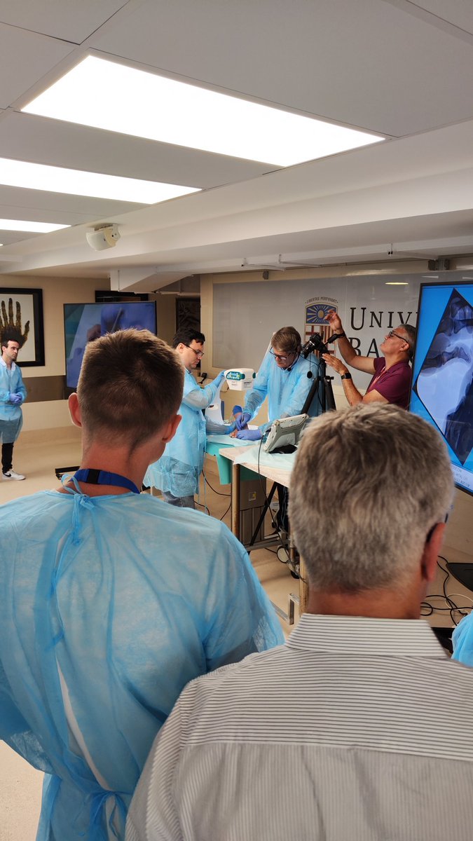 institutrabat's tweet photo. 2nd day of the Basic Foot&amp;Ankle Minimally Invasive Surgery Course. Today's topics
✅ Percutaneous Chevron
✅ Percutaneous Calcanial Osteotomy.

#halluxvalgus #hallux #MIS #orthopedics #medicine #Barcelona https://t.co/lOTQeIFEIP