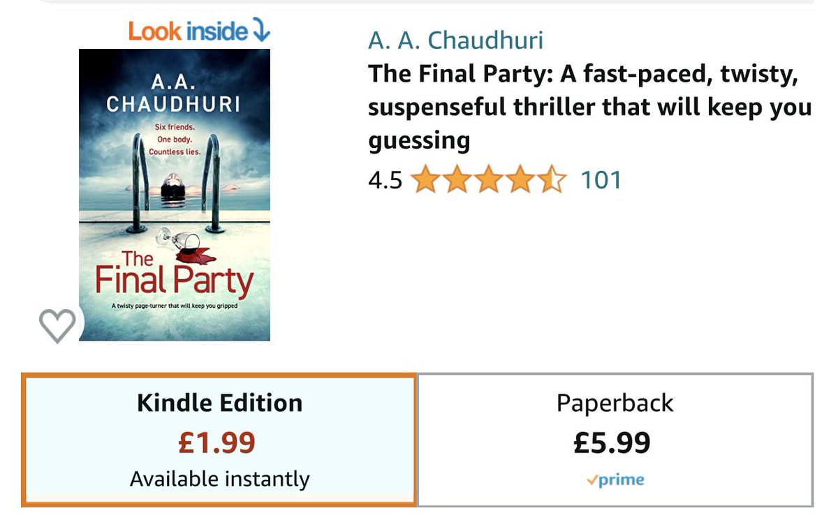 #TheFinalParty reached 100 reviews on #Amazon today 📖 🙌 Thanks to everyone who’s read and reviewed it so far 🙏💙 #bookreviews #BookTwitter #summerreads #mustread #holidays

‘Another page turner from one of the masters of psychological thrillers.’

👉 amzn.to/3VBM0Nr