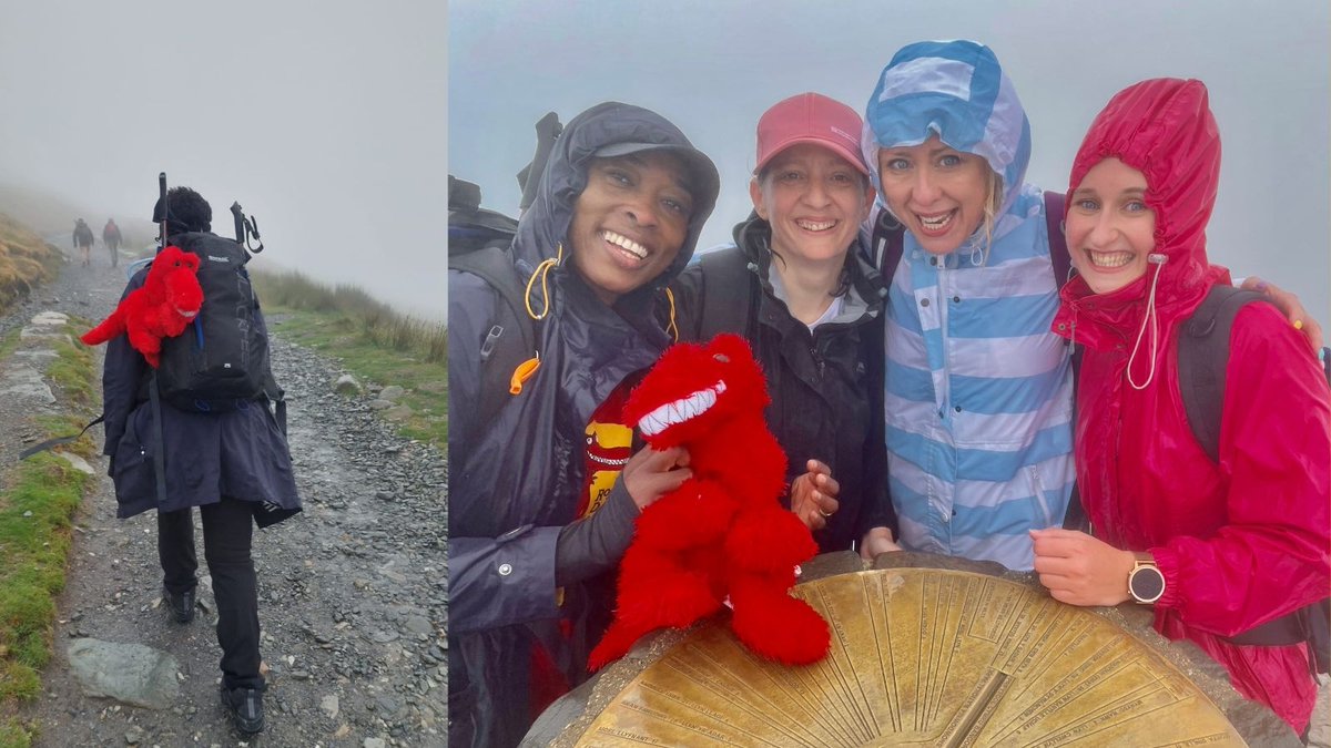 Our #FundraiserFriday is Chinwe and friends who conquered #Snowdon last week (accompanied by Marvin the Marvellous Mascot). 
Despite the wind and rain, the group made it to the summit and raised over £1000 to help establish more vital Roald Dahl Nurses. 
A big thank you!