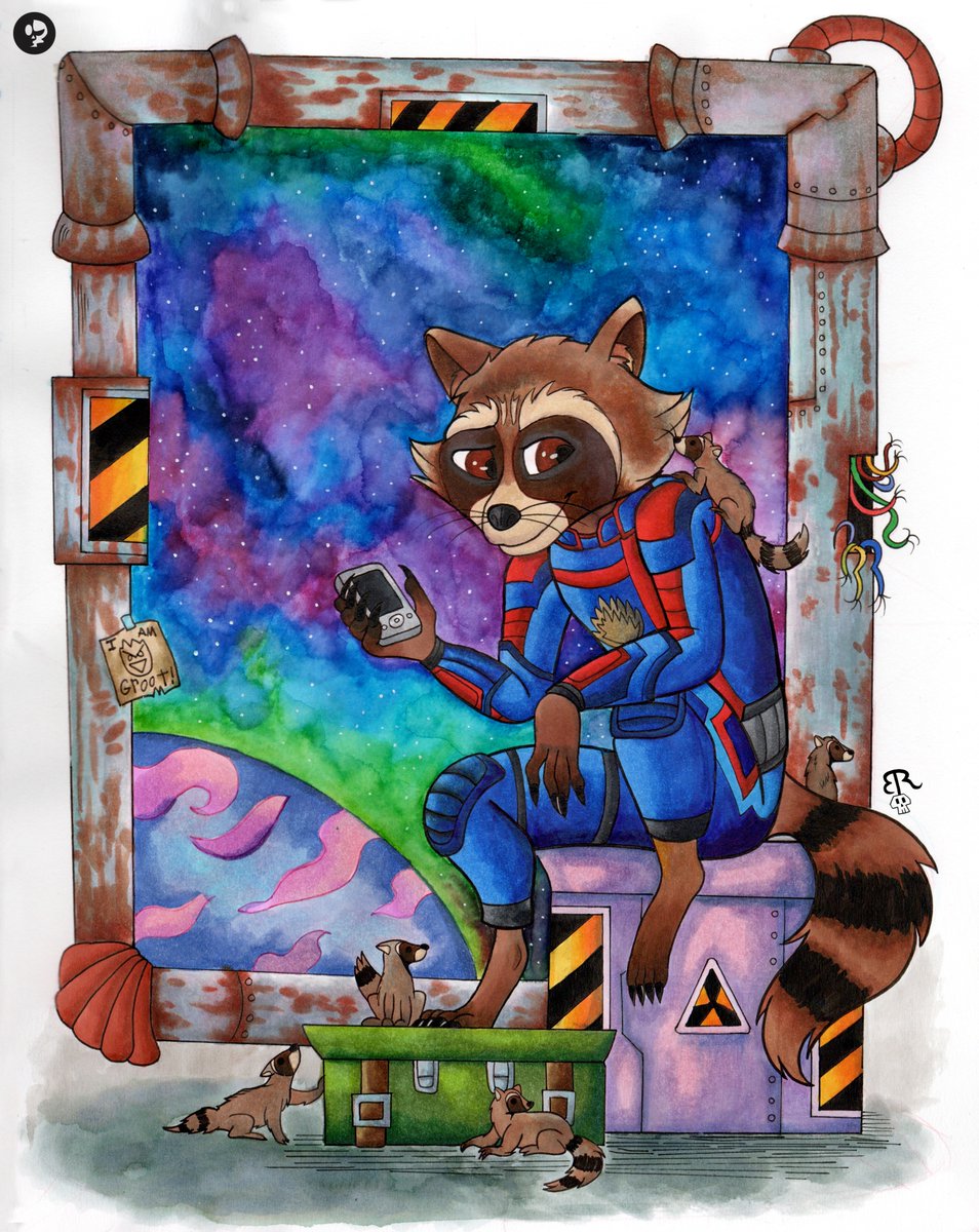 A tribute to my favorite Guardian.🦝🚀
#GuardiansOfTheGalaxyVol3 #GuardiansoftheGalaxy #GotGVol3 #RocketRaccoon #raccoon #fanart