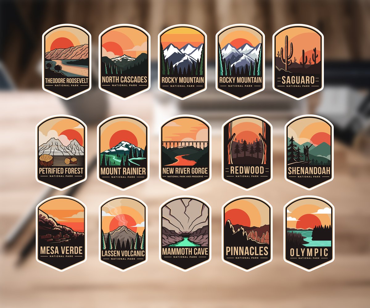 StickOnDesigns's tweet photo. Into National Parks? Introducing our National Park Badge Sticker Collection.
As a Sticker, Magnet, Or postcard.
Get yours at https://t.co/9irQu8tdtI 

#Laptop #Watbottle #Luggage #Locker #Parks #Passport Colors #NationalParks #Decal #Waterproof #Viny #Stickers #postcard #magnet https://t.co/j2GaanXvRt