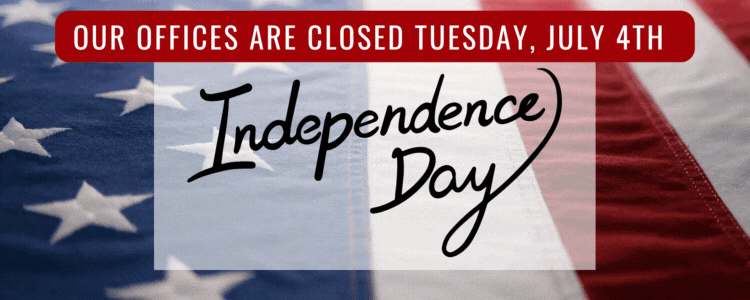 Our offices will be closed Tuesday, July 4th in observance of Independence Day. We will be back in the office on Wednesday, June 5th.

As always, you can still access your reports online 24/7!