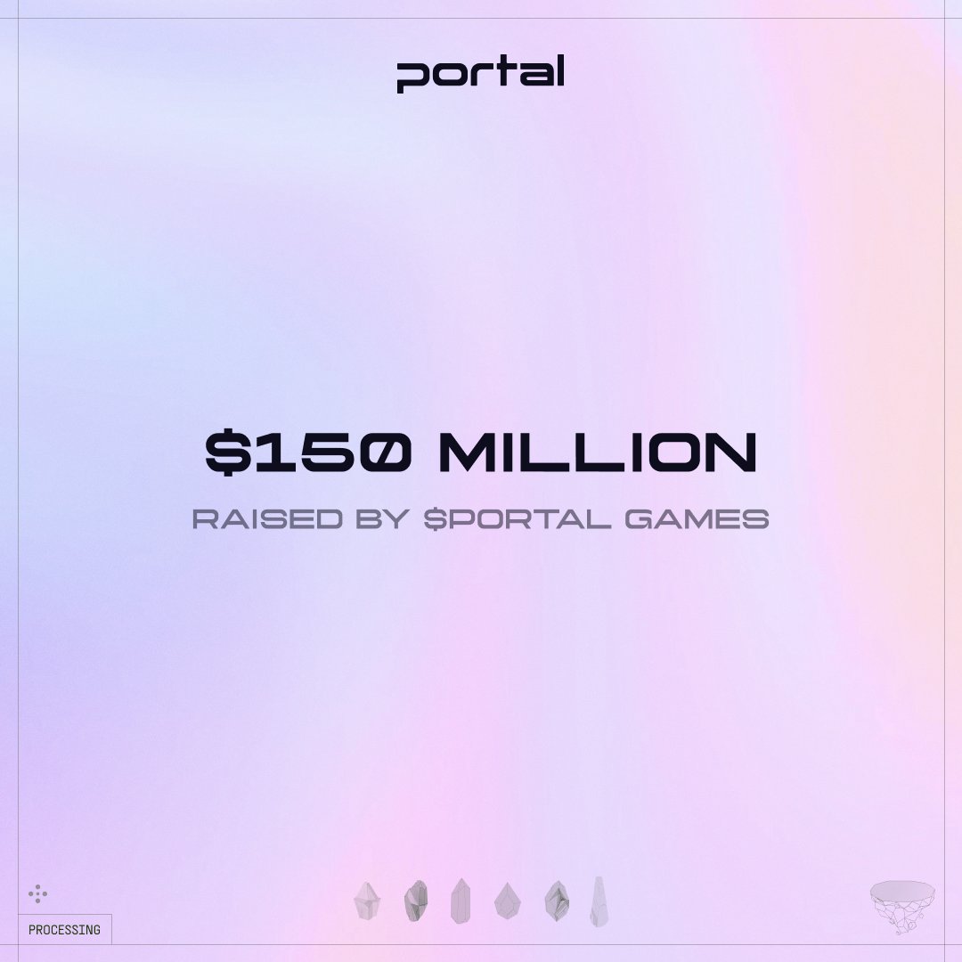 Portalcoin's tweet photo. $150m and increasing every day.

$Portal is unlocking Web3 gaming's hype cycle. Notis on to join the journey. https://t.co/yGSoToxIX3