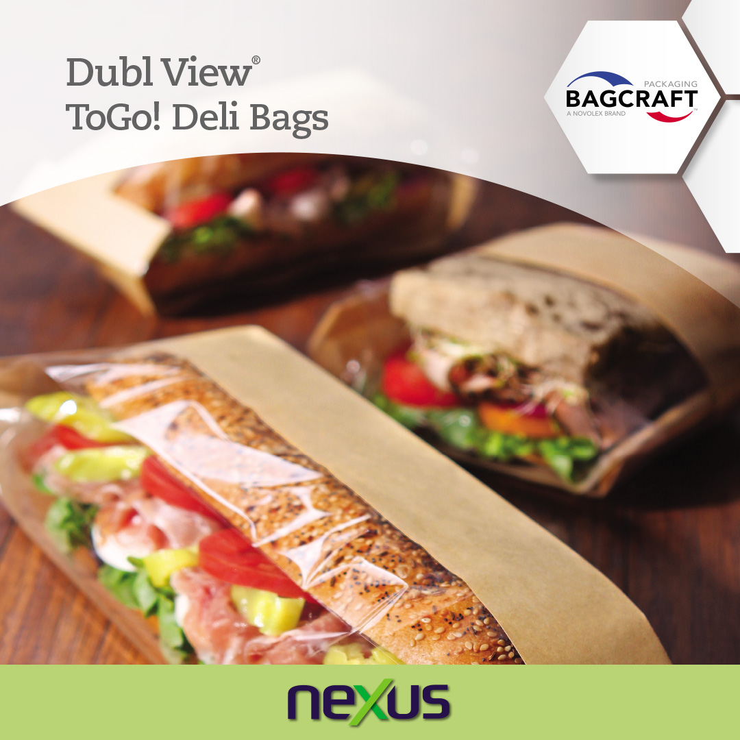 Elevate your packaging with Bagcraft Novolex Dubl-View! These innovative bags provide a clear window to showcase your products while keeping them fresh and protected. Enhance your brand's visibility and make a lasting impression on customers. on.nexus-now.com/14n0399