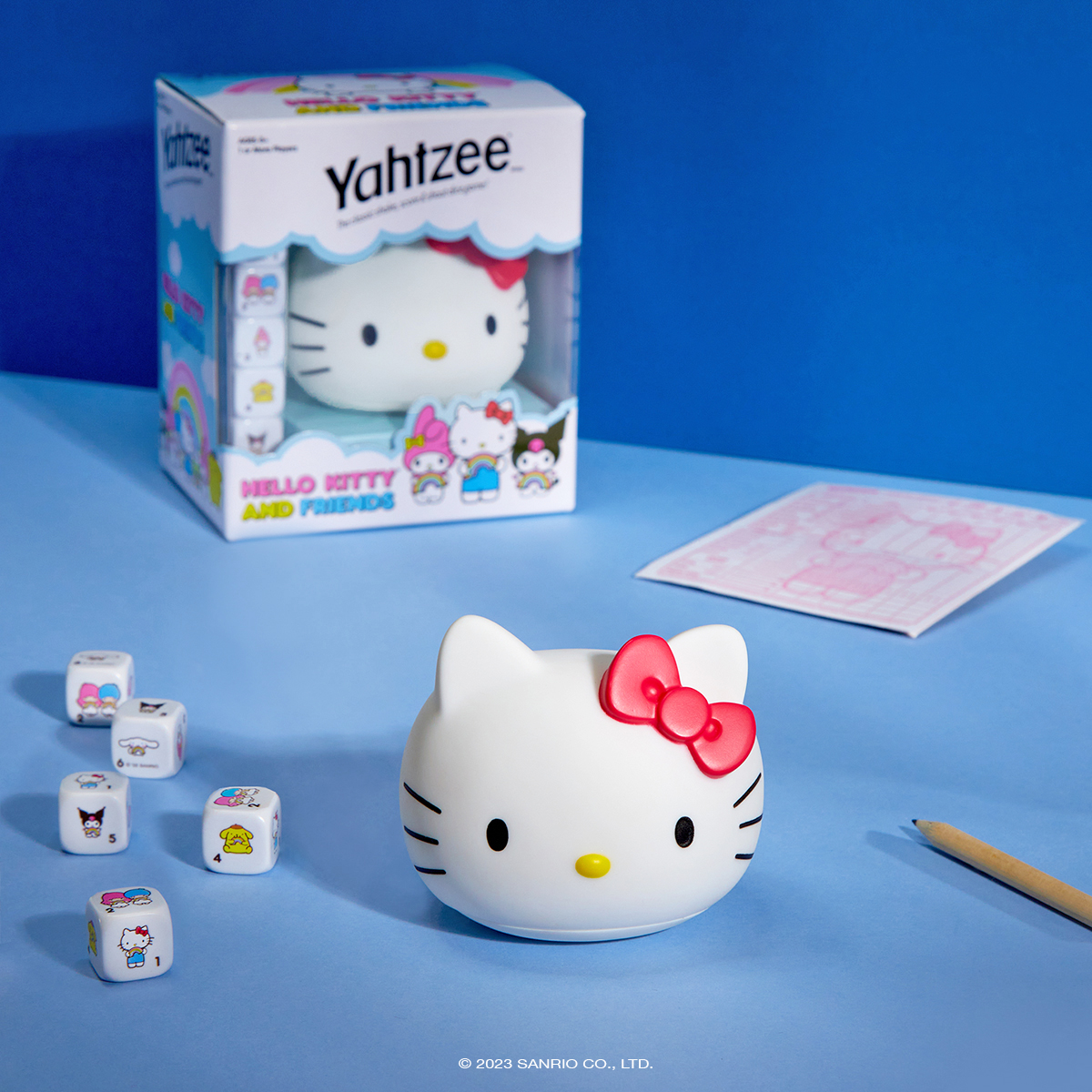 Yahtzee! 🎲❤️ All your Sanrio besties are here to celebrate with this supercute dice game! Shop now: bit.ly/43aNG3s