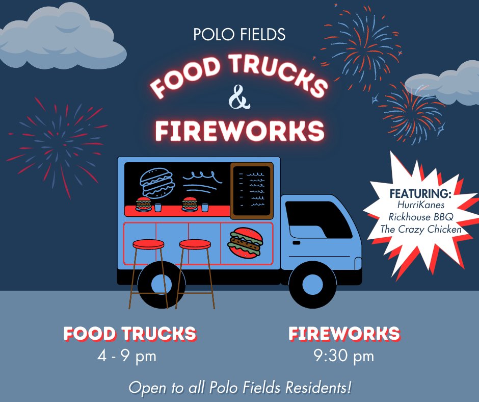 Who's excited for the holiday weekend? We know we are! Social Members can stop by the pool from 12 pm - 5 pm tomorrow (7/1) for a special Independence Day Pool Party, with special guest DJ Kelz! Additionally, all Polo Fields residents are welcome to stop by from 4 pm - 9pm to ...