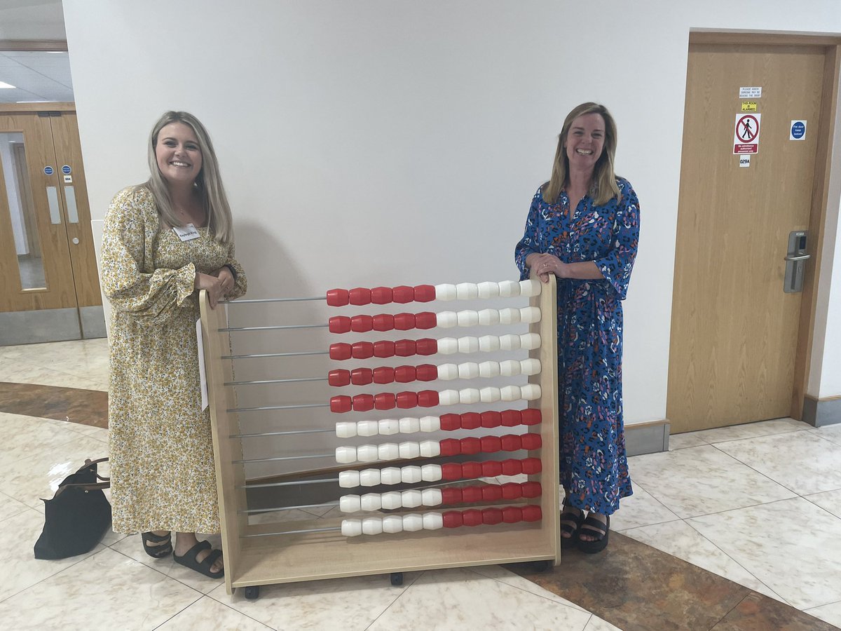 ⭐️ CONGRATULATIONS ⭐️ <a href="/WilberfossPS/">Wilberfoss Primary</a> @MrsB_WFoss and @MrsK_WFoss on winning the Giant 100 bead counting frame donated by <a href="/TrudyPrimary/">Trudy Primary</a> today <a href="/YRMathshub/">YR Maths Hub</a> #yrsummerconf
