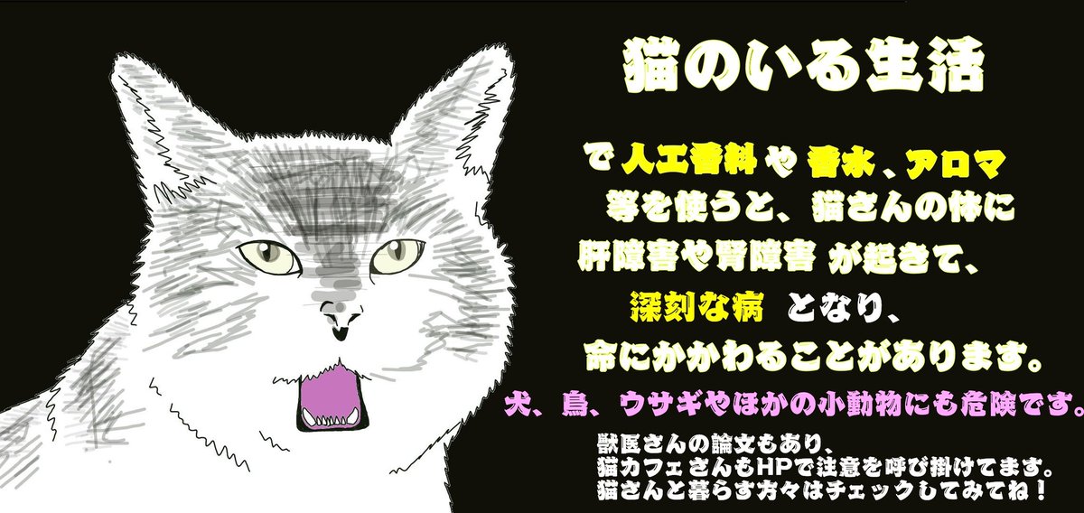 kimi1999nokogai's tweet photo. 今の #柔軟剤 に含まれる度を越した侵襲性の #人工香料
#抗菌洗剤 #消臭スプレー に含まれる #Quats 
#猫 #犬 #鳥 などの #小動物 には体内で代謝する力がなく深刻な病気になるし、直ちに命を落とすこともあります

小さいお子さんにも、果ては人間の成人にも有害になります

#香害は公害 https://t.co/gJ9l8MhmsQ
