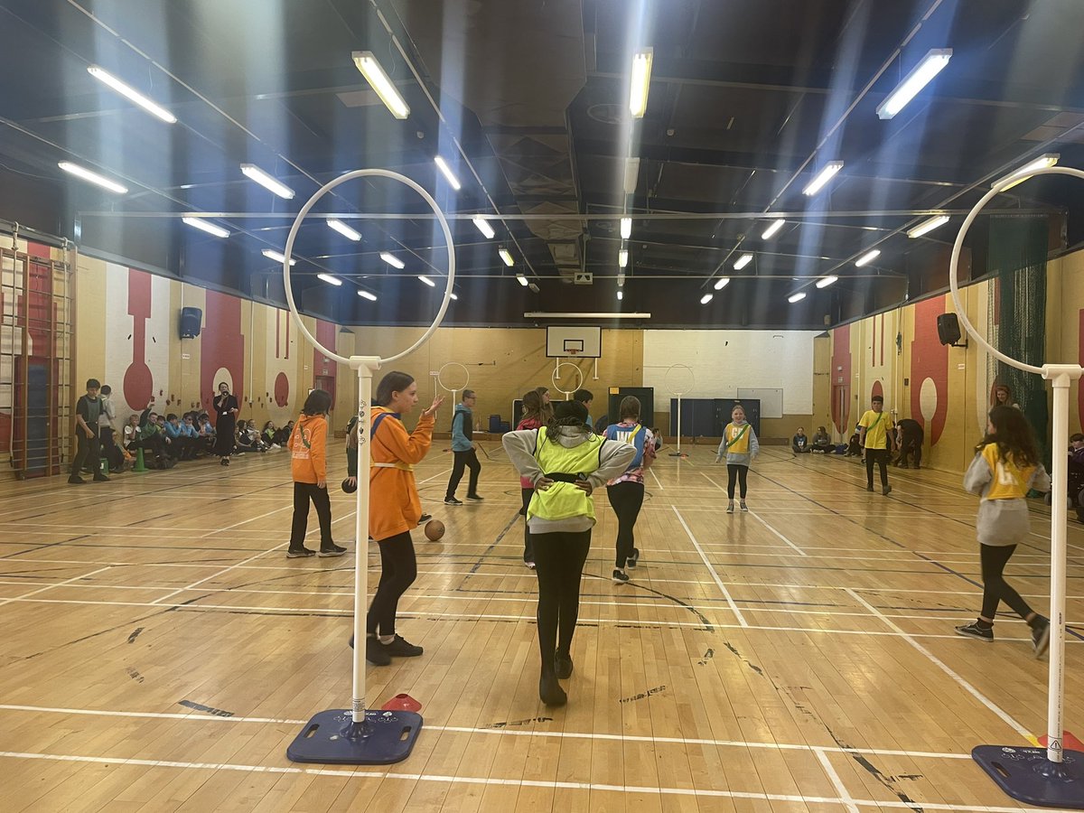Quidditch Tournament for our P7 classes! Magical @DycePrimary