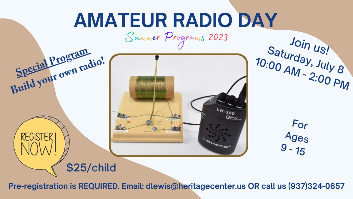 Build Your Own Working Crystal Radio at the Heritage Center! - mailchi.mp/7c31af5c7615/k…