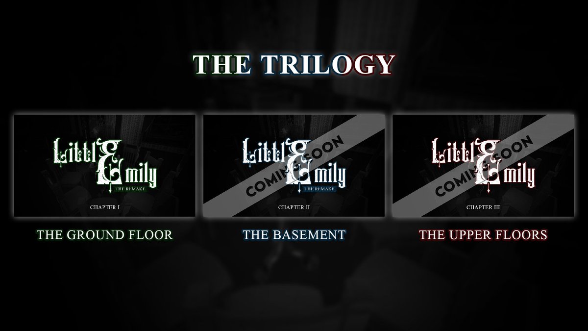Cico25_'s tweet photo. 👻 With the release today of the remake of "Little Emily", I'm pleased to announce that this series will be a trilogy!

Forget everything you thought you knew, things change and so does history. What's hiding in that cellar? What's waiting for you upstairs? You'll soon find out https://t.co/Y3PlQVxvS4