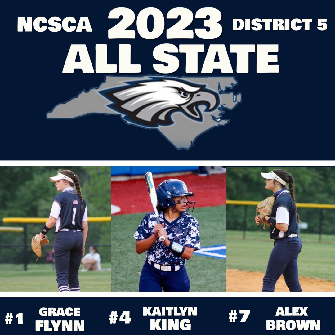 Congrats to our 3 Eagles who are our 2023 4A All State team. 💪🏼🦅🥎