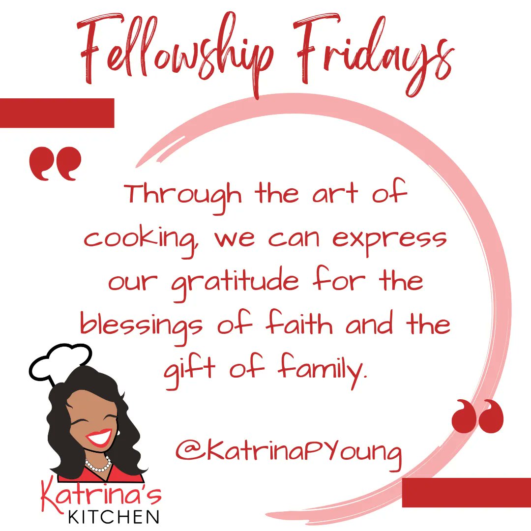 Gather around the table and savor the flavors of love, faith, and togetherness. These are the moments that create cherished memories and strengthen the bonds of family. ✨🍴 ❤️🍽️ 

#KatrinasKitchen #FellowshipFridays