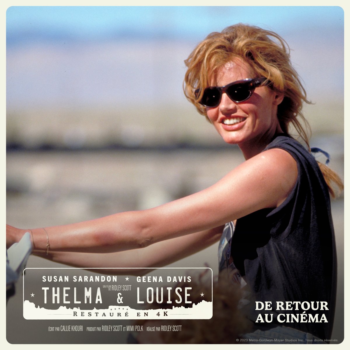 ParkCircusFr's tweet photo. Retrouvez THELMA &amp; LOUISE de retour sur grand écran à travers le pays à partir du 5 juillet dans une nouvelle restauration 4K époustouflante ! 🚗🏜️🇫🇷 https://t.co/eUuNMtbk5p @UGCcinemas @ParisCinemaClub @pathefrance @3Luxembourg @cinestleu https://t.co/KO34JnHxmD