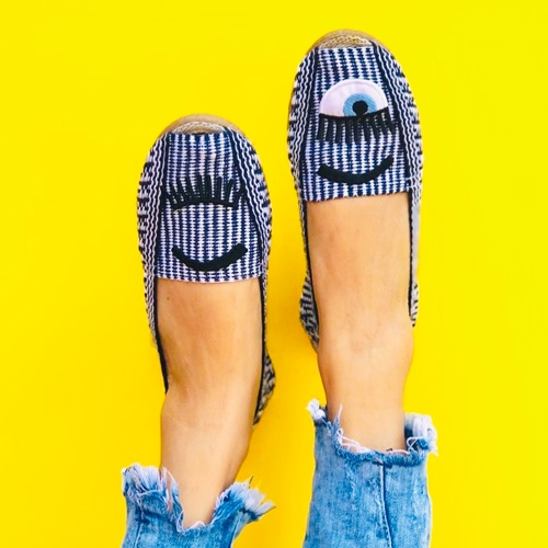 Weekend style ✨👀 🧿Alpargatas Ojitos handmade in Venezuela, available at @arttepuydc