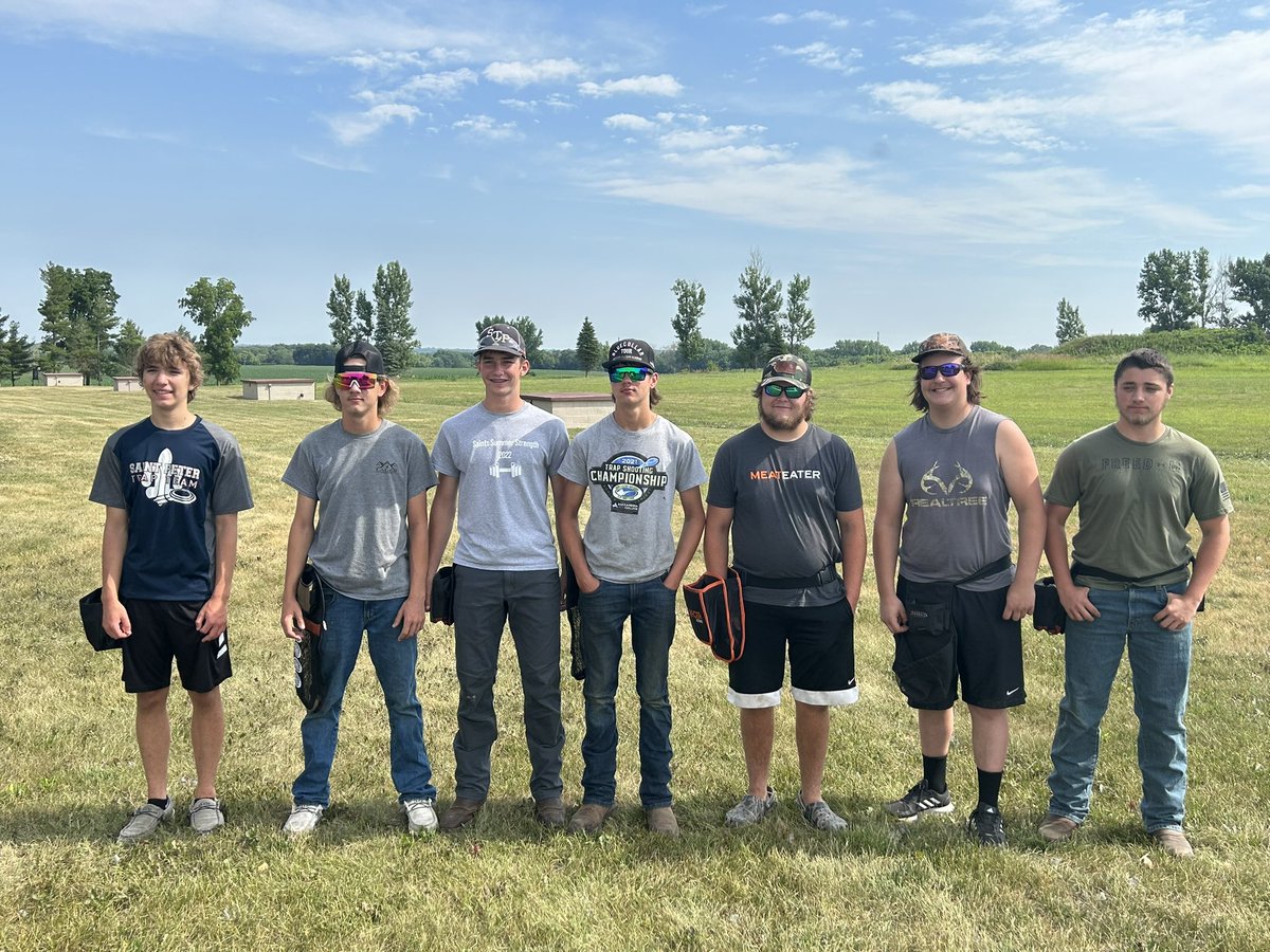 STPHSActivities's tweet image. Good luck to our St. Peter Trap Team heading to Nationals next week! They will be in Michigan participating next weekend July 8-10! #Saints508

L to R: Ty Zitzow, Korey Lager, Isaac Alger, Riley Lager, Gavin Powers, Alex Domras, Wyatt Holtz