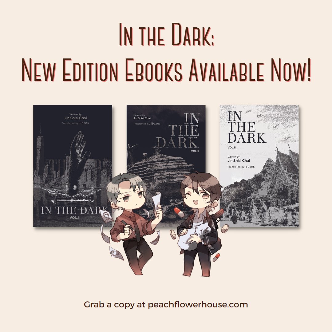 The second edition of In the Dark by Jin Shisi Chai is now available on ebook!

Readers who purchased first edition ebooks of In the Dark from the PFH shop can now redownload their files with corresponding chapters updated for each volume.