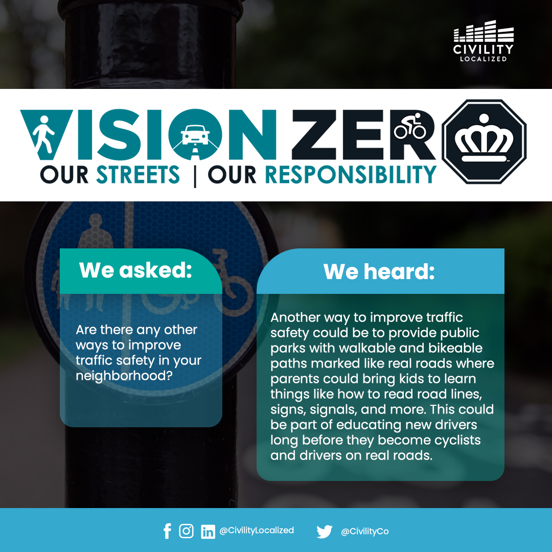 civilityco's tweet photo. Charlotte residents can take the #VisionZeroCLT Safer Streets Survey to give feedback on how traffic safety can be improved. Results from the survey will help create a plan for safer streets in Charlotte.
English: https://t.co/PVvu9F6dCu
Spanish: https://t.co/JkW1IvsjRX https://t.co/5X376tpcjl