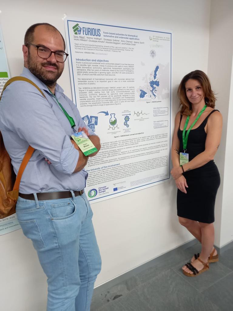 furious_CBE's tweet photo. This week, FURIOUS has been presented at the #GreenChemCo in Pisa, Italy.
Thanks to the researchers Sara Filippi, Norma Mallegni and @DrMarioMilazzo for introducing the project to scientists from all over Europe! https://t.co/Sy7zQSgbzX