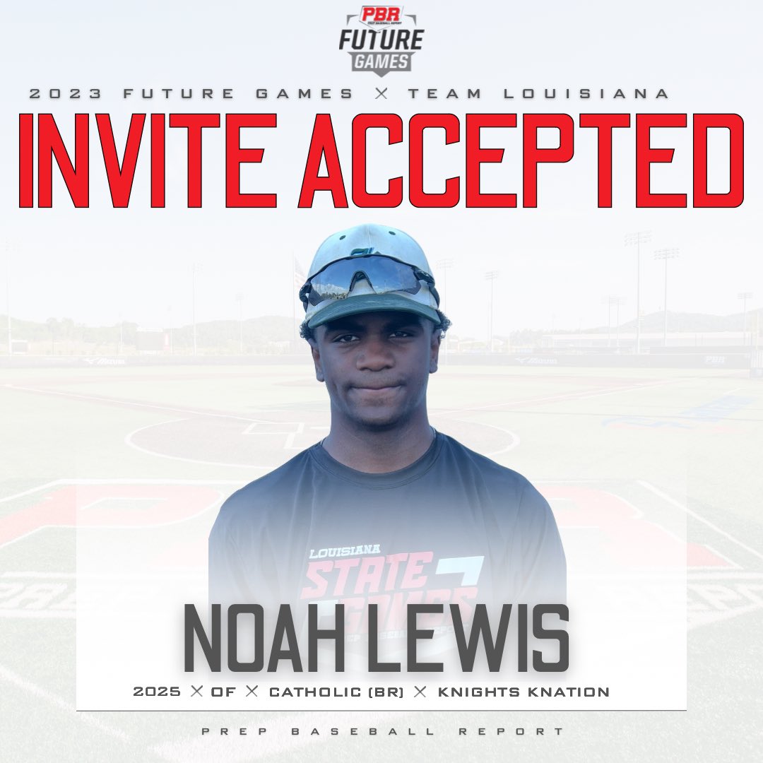 ❗️𝐅𝐮𝐭𝐮𝐫𝐞 𝐆𝐚𝐦𝐞𝐬 𝐈𝐧𝐯𝐢𝐭𝐞 𝐀𝐜𝐜𝐞𝐩𝐭𝐞𝐝❗️

2025 OF Noah Lewis (Catholic BR HS) is heading to Lakepoint this summer for the 2023 PBR Future Games!  #BeSeen #BootBoys #PBRFG23

<a href="/prepbaseball/">Prep Baseball</a>

👤 loom.ly/ulEsTqM