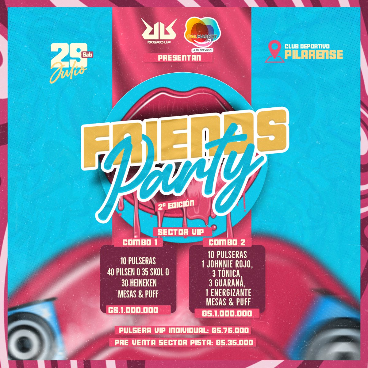 En la 2° edición del Friends Party prendemos fuego 🔥 con los efectos especiales de CFX y en escenario los mejores <a href="/turquemusic/">ⅭZ༝🔶­­­ ­­В­­l­n­­­­a­n­­­с­­­­­e­</a> @djchoma_ @richartnilson 🎧🤯

Audio visual renovado para disfrutar al máximo de la mano de #TrailerDisco 🎛📢

Inicio de pre venta, Martes 04 🔥🔥